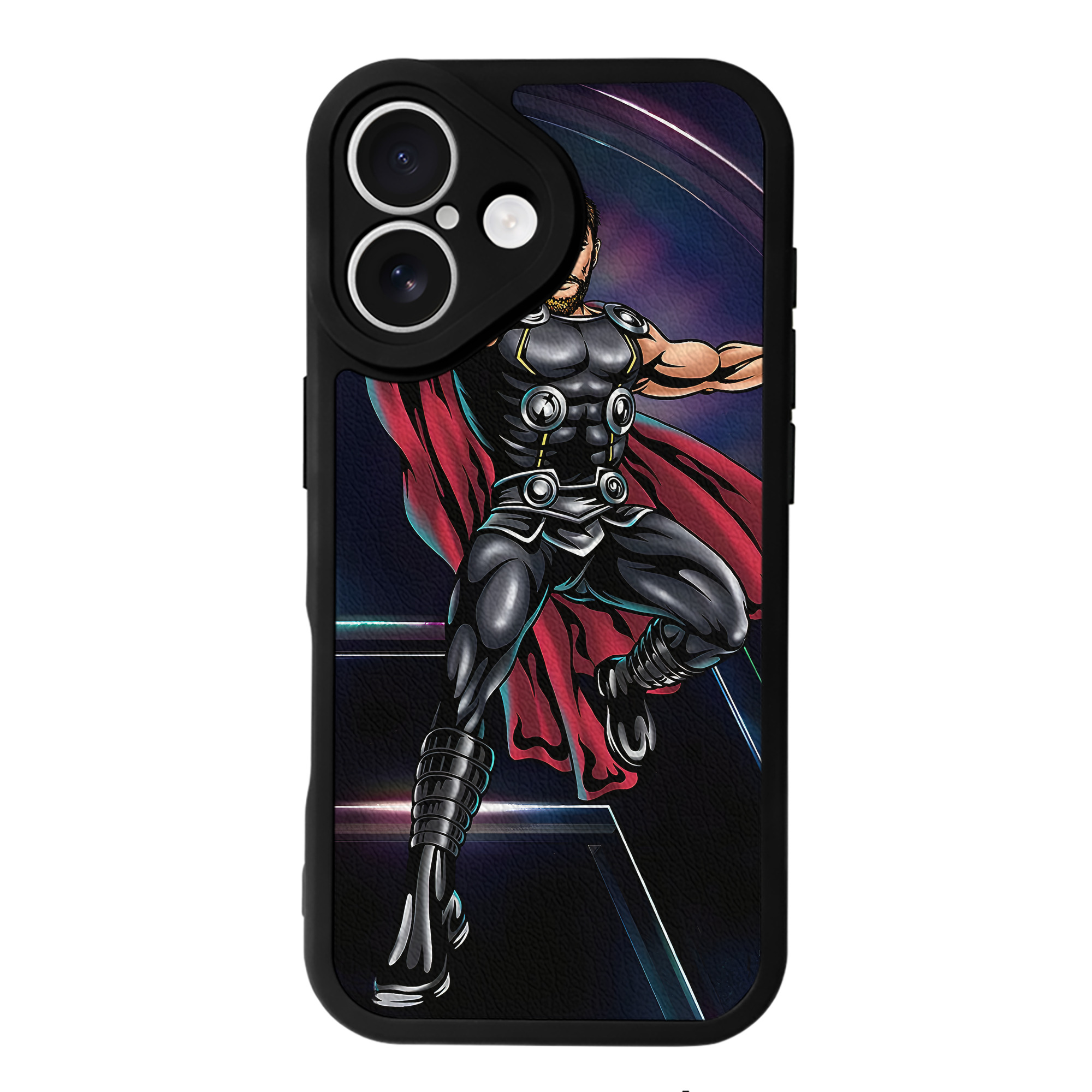 （画像用） アベンジャーズ The Avengers 【iPhone 16シリーズ対応】シリコンスマホケース（レザー調） 材質：シリコン
